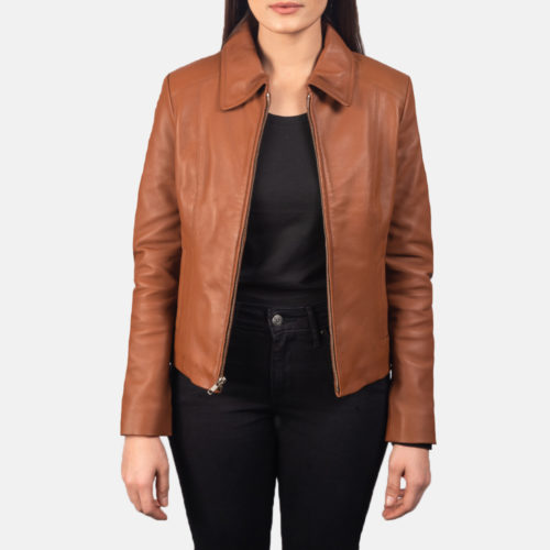 Colette Brown Leather Jacket