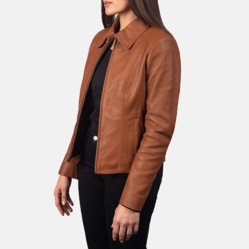 Colette Brown Leather Jacket