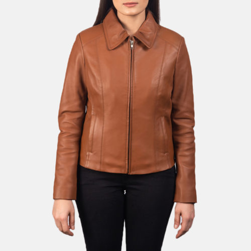 Colette Brown Leather Jacket