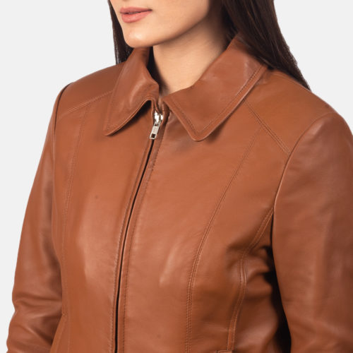 Colette Brown Leather Jacket