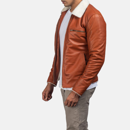 Dan Frost Tan Shearling Jacket