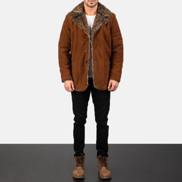 Furlong Brown Leather Coat