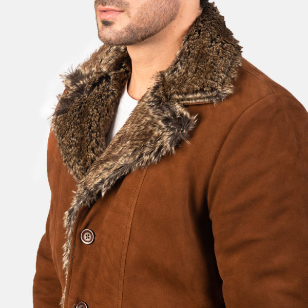 Furlong Brown Leather Coat
