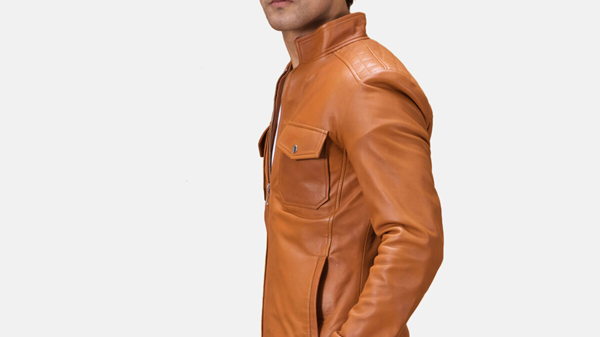 Shane Brown Leather Bomber Jacket