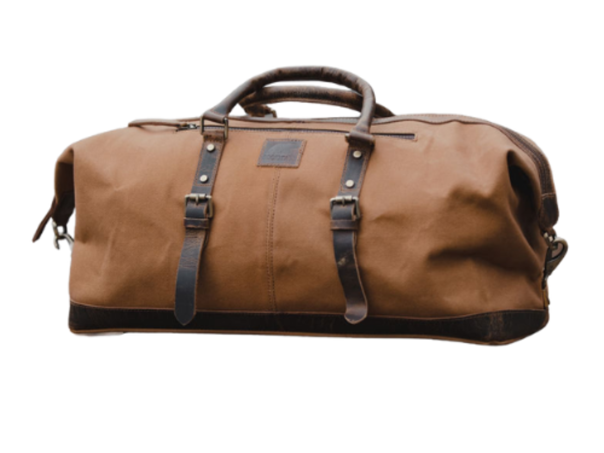 Kodiak Leather Co. 85L Nomad Canvas Duffel Pewter Green