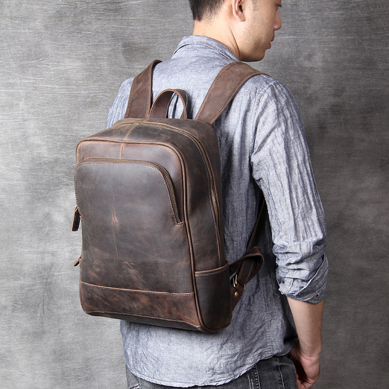 Mens Leather Backpack