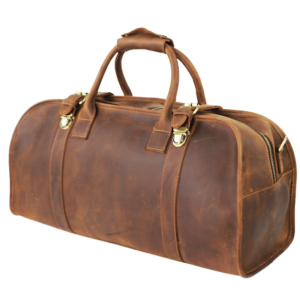 Leather Travel Bag For Men With Lock