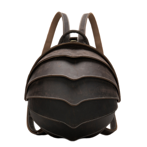 Pangolin Backpack Leather Retro Beetle Handmade Rucksack 1