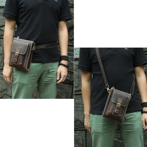 Men's Genuine Leather Messenger Bags By Woosir